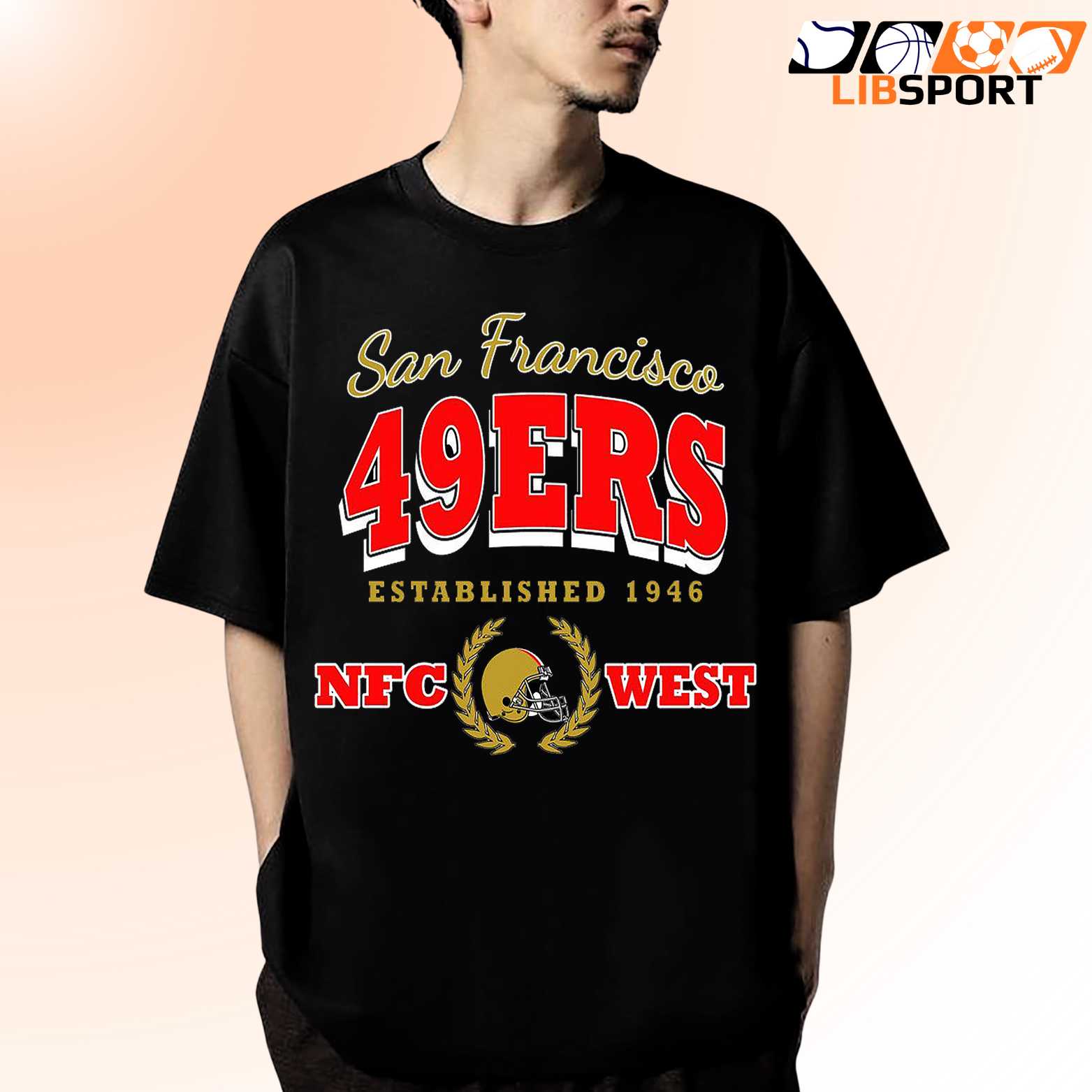 49ers T-Shirt, San Francisco 49ers Established 1946, Unisex Nfl Fan Tee